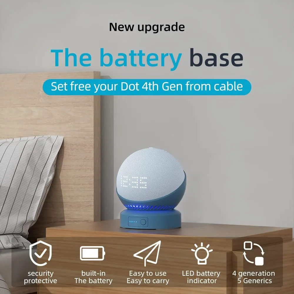 SOPORTE DE BATERIA LIBOER ECHO DOT, vista 4